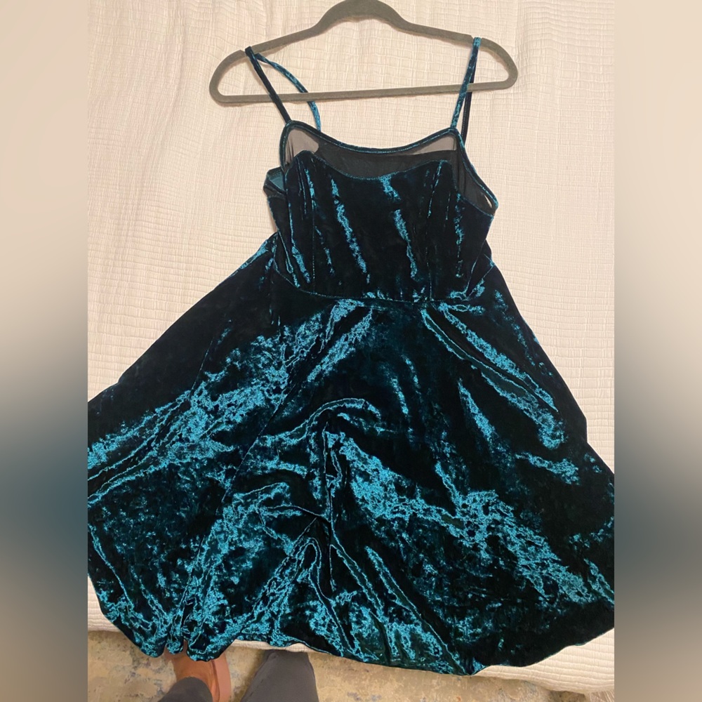 Velvet Green Dress